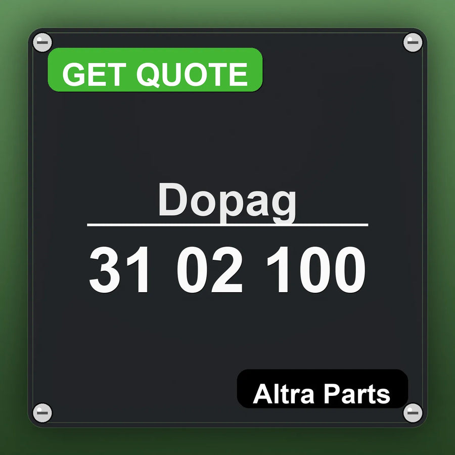 Dopag 31 02 100 industrial nameplate style image – Altra Parts. GET QUOTE.