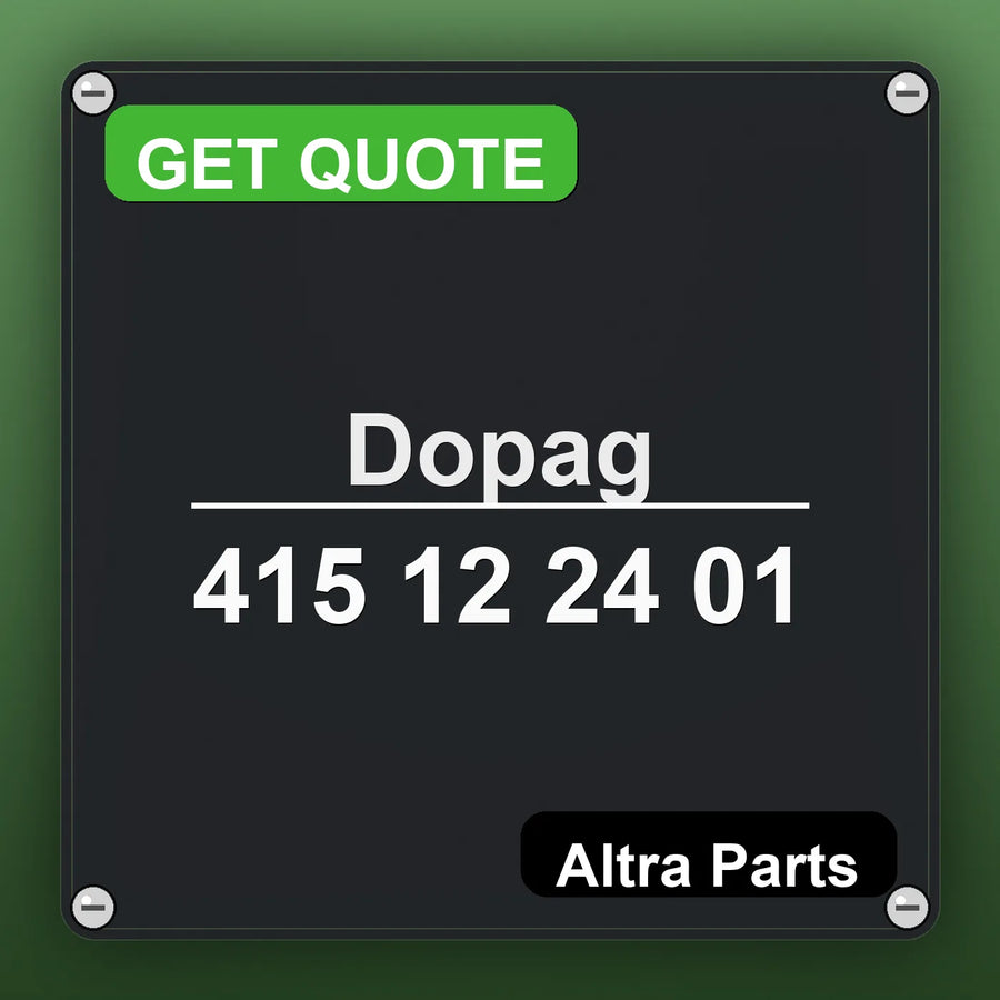 Dopag 415 12 24 01 industrial nameplate style image – Altra Parts. GET QUOTE.