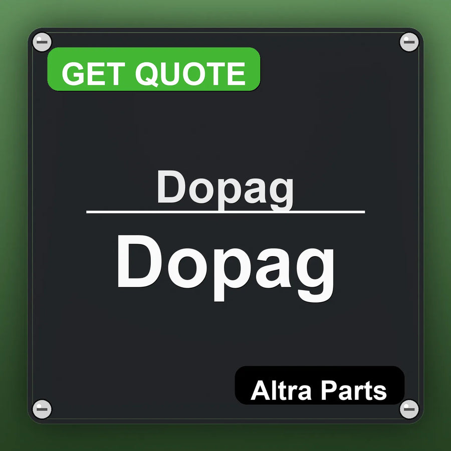 Dopag Dopag industrial nameplate style image – Altra Parts. GET QUOTE.