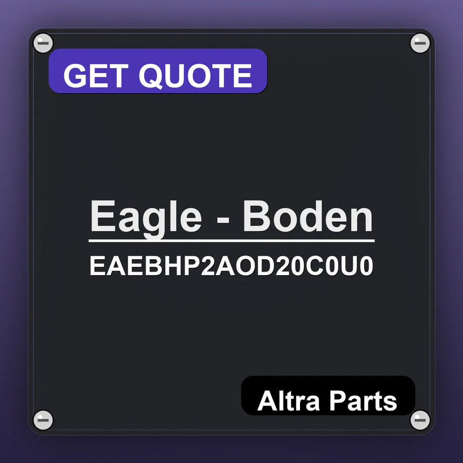 Eagle - Boden EAEBHP2AOD20C0U0 industrial nameplate style image – Altra Parts. GET QUOTE.