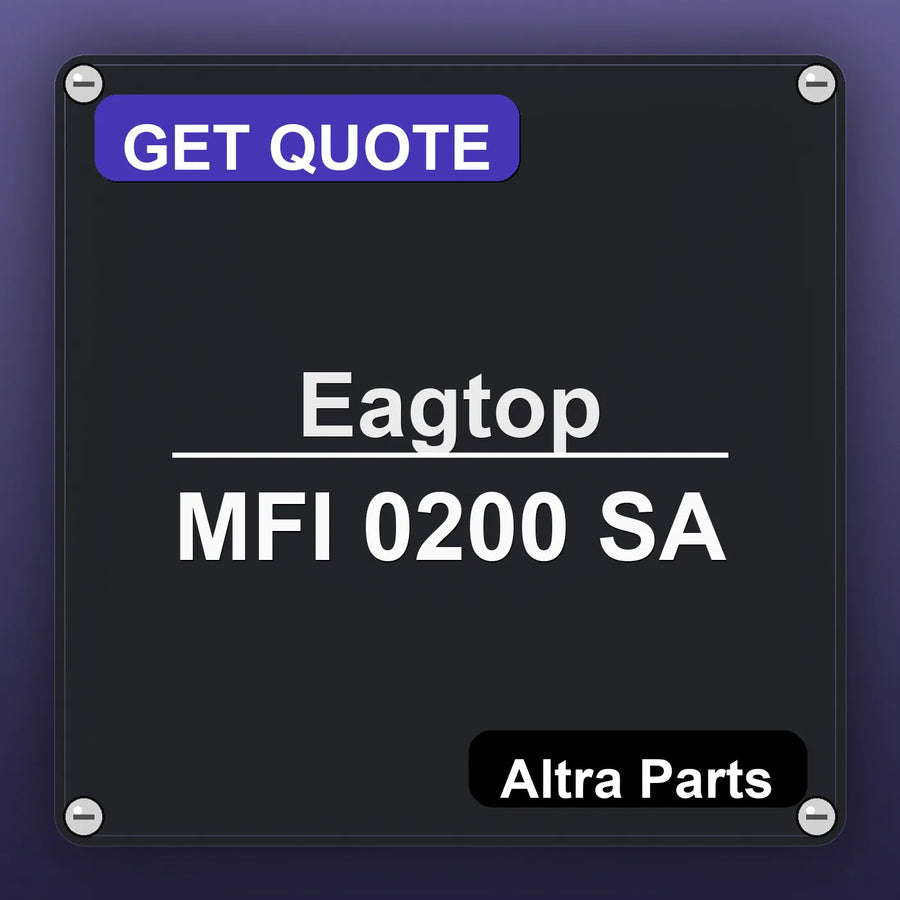 Eagtop MFI 0200 SA industrial nameplate style image – Altra Parts. GET QUOTE.