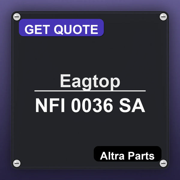 Eagtop NFI 0036 SA industrial nameplate style image – Altra Parts. GET QUOTE.