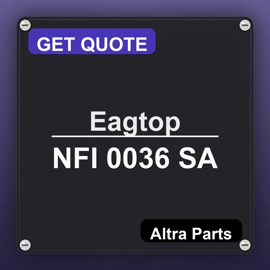 Eagtop NFI 0036 SA industrial nameplate style image – Altra Parts. GET QUOTE.