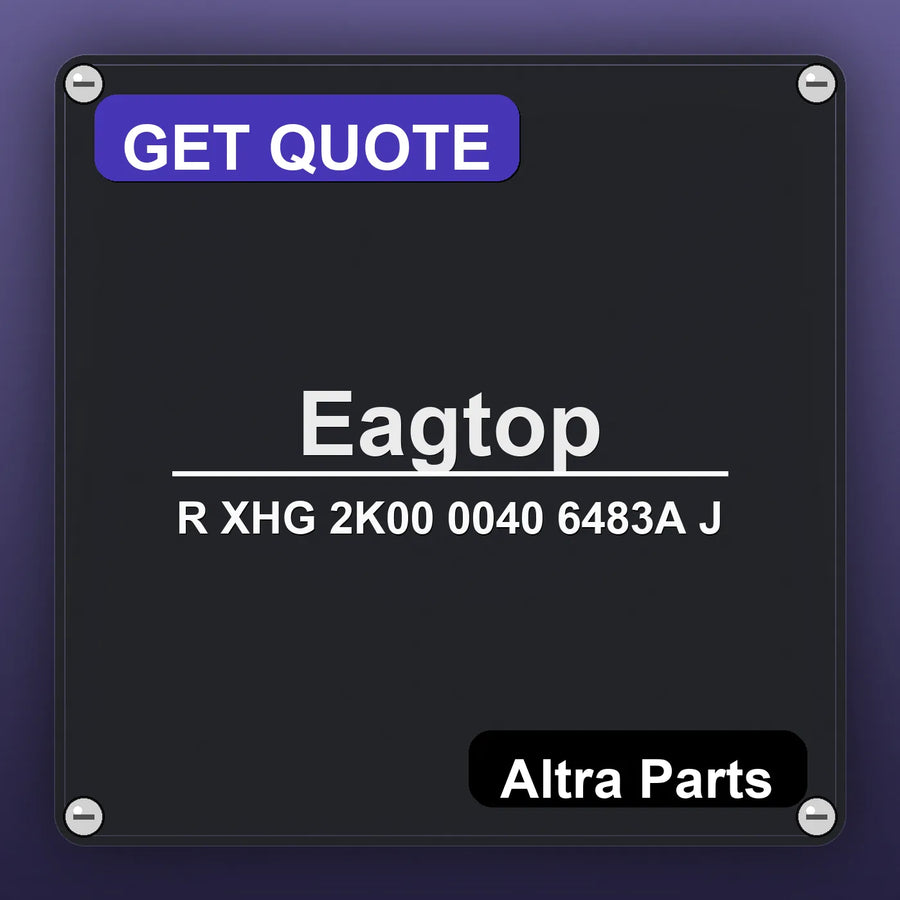 Eagtop R XHG 2K00 0040 6483A J industrial nameplate style image – Altra Parts. GET QUOTE.