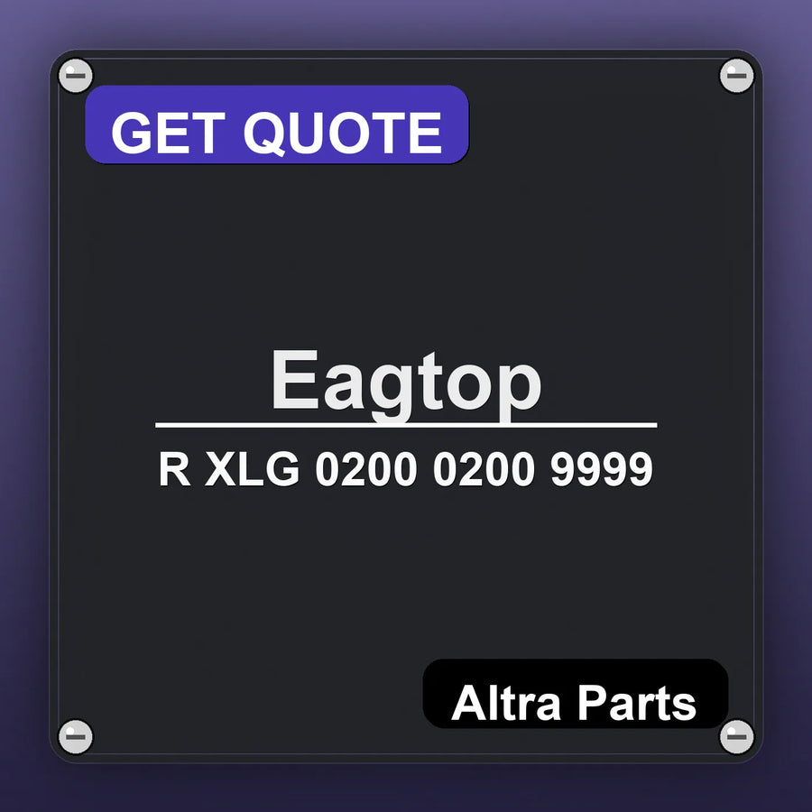 Eagtop R XLG 0200 0200 9999 industrial nameplate style image – Altra Parts. GET QUOTE.