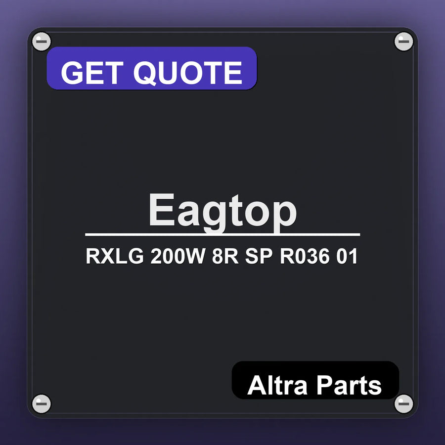 Eagtop RXLG 200W 8R SP R036 01 industrial nameplate style image – Altra Parts. GET QUOTE.