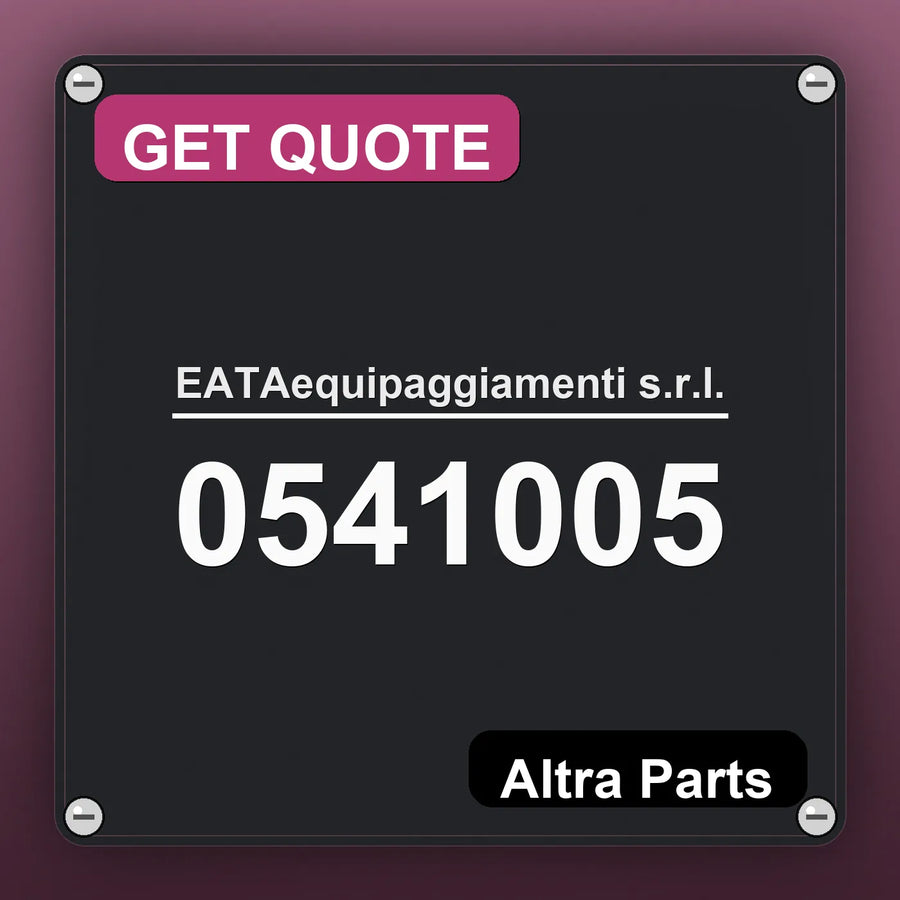 EATAequipaggiamenti s.r.l. 0541005 industrial nameplate style image – Altra Parts. GET QUOTE.