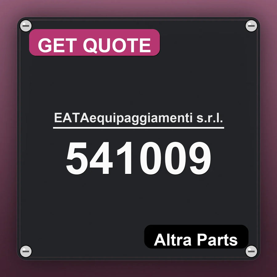 EATAequipaggiamenti s.r.l. 541009 industrial nameplate style image – Altra Parts. GET QUOTE.