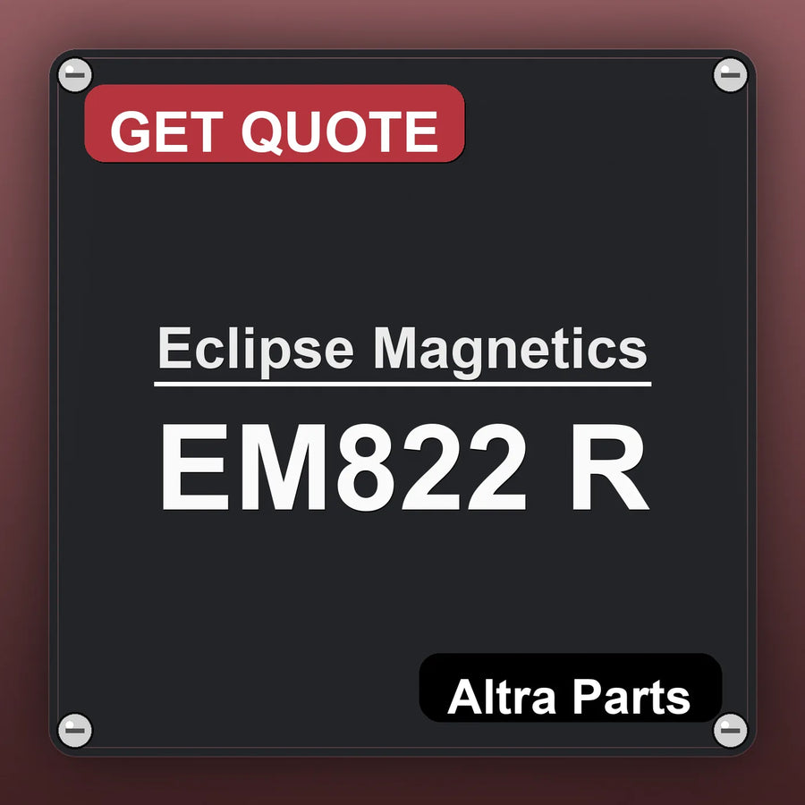 Eclipse Magnetics EM822 R industrial nameplate style image – Altra Parts. GET QUOTE.