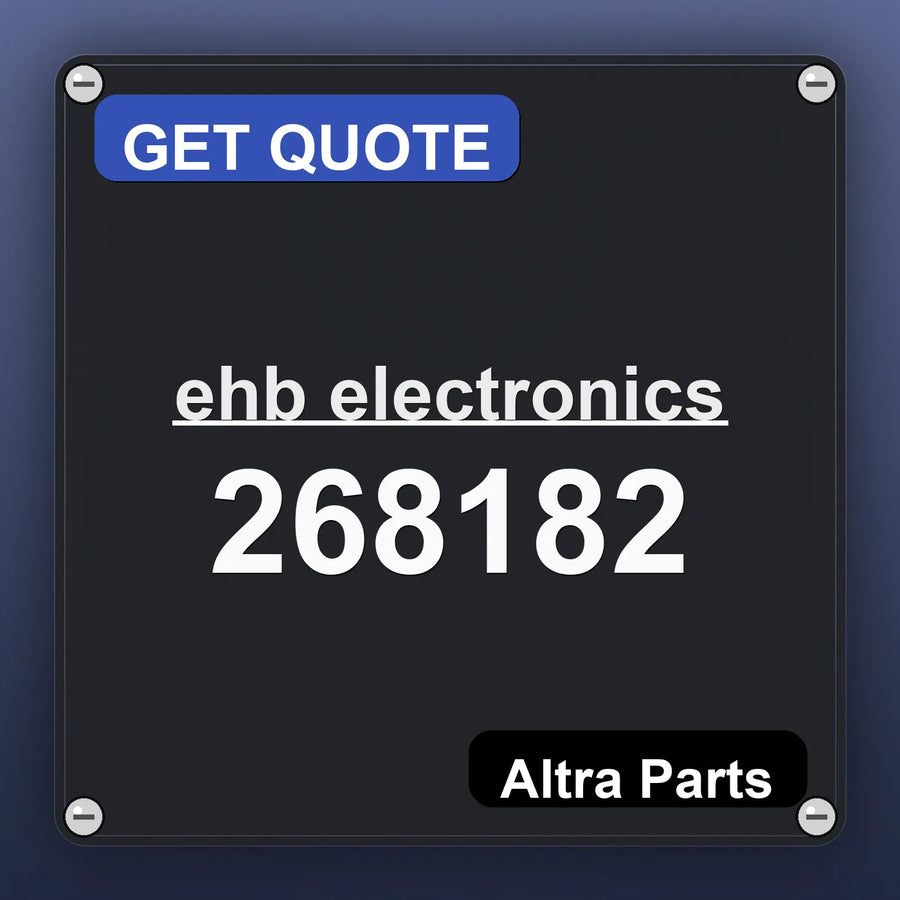 ehb electronics 268182 industrial nameplate style image – Altra Parts. GET QUOTE.