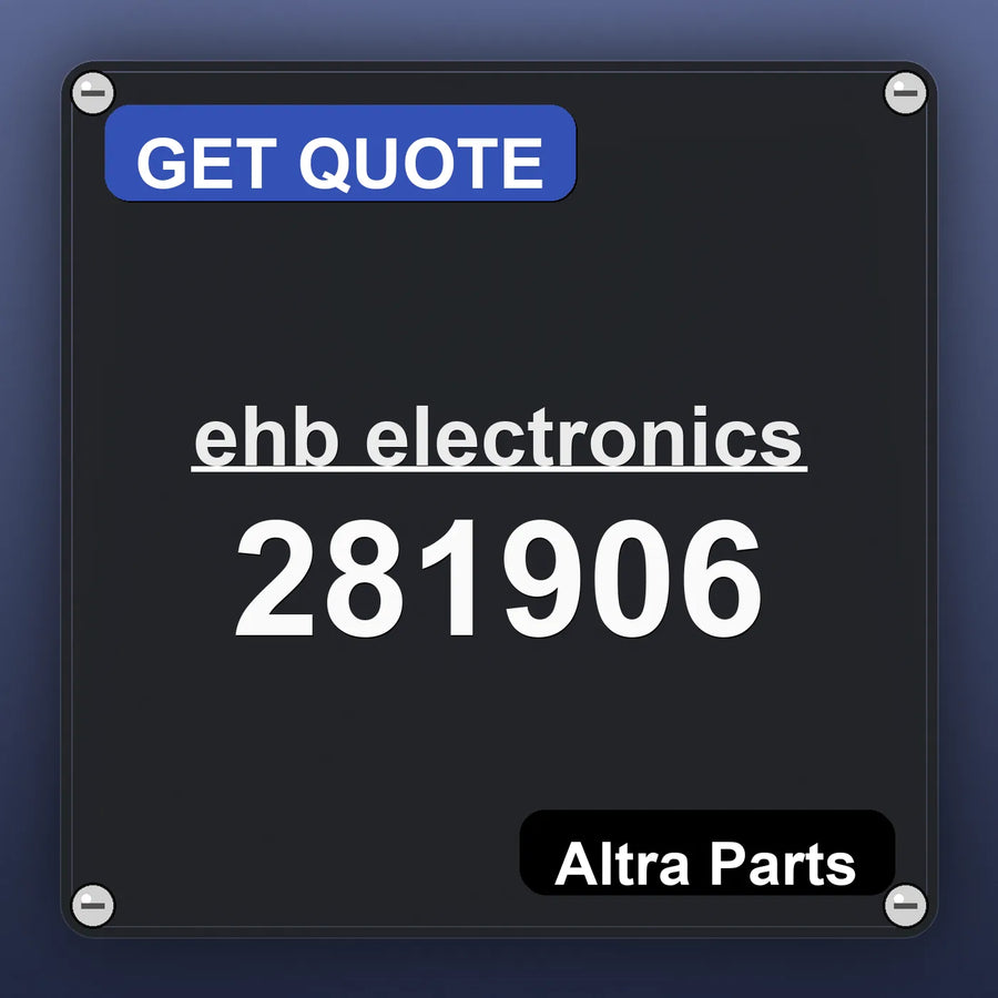 ehb electronics 281906 industrial nameplate style image – Altra Parts. GET QUOTE.