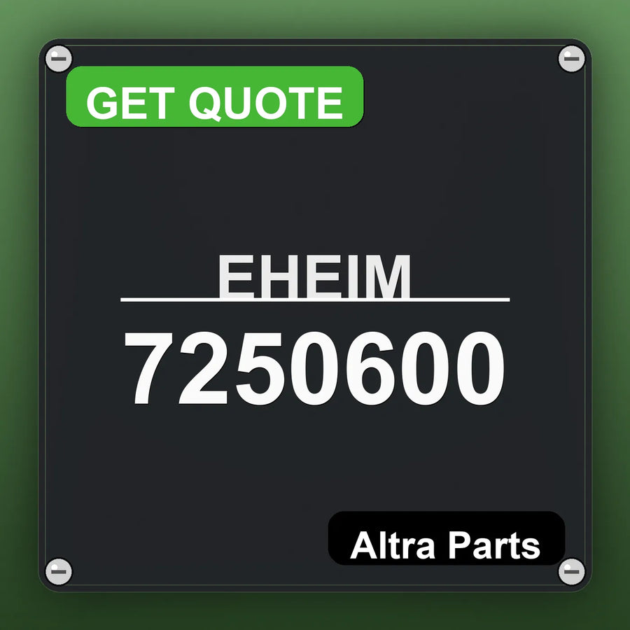 EHEIM 7250600 industrial nameplate style image – Altra Parts. GET QUOTE.