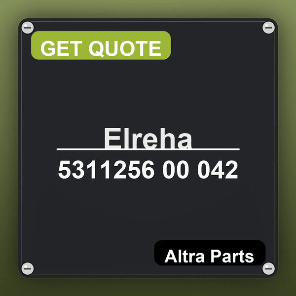 Elreha 5311256 00 042 industrial nameplate style image – Altra Parts. GET QUOTE.