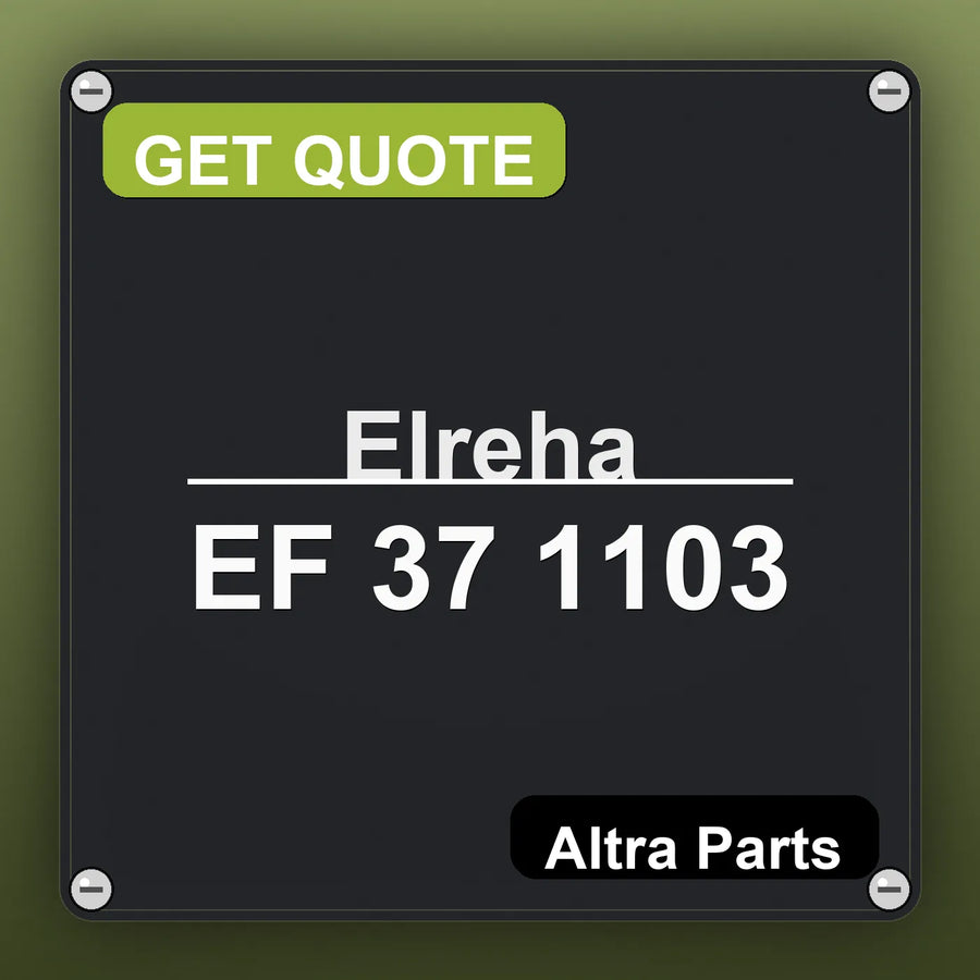 Elreha EF 37 1103 industrial nameplate style image – Altra Parts. GET QUOTE.