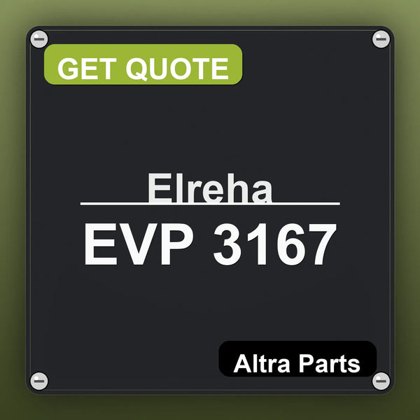 Elreha EVP 3167 industrial nameplate style image – Altra Parts. GET QUOTE.