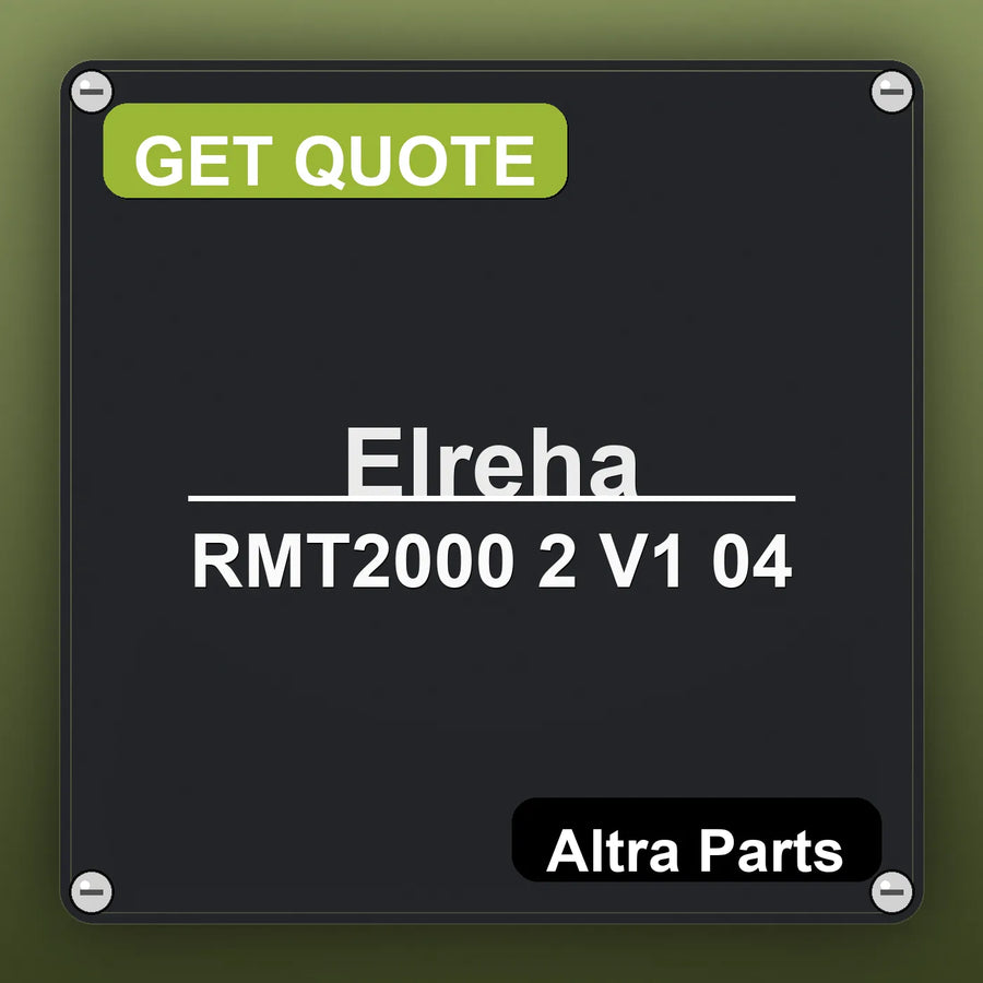 Elreha RMT2000 2 V1 04 industrial nameplate style image – Altra Parts. GET QUOTE.
