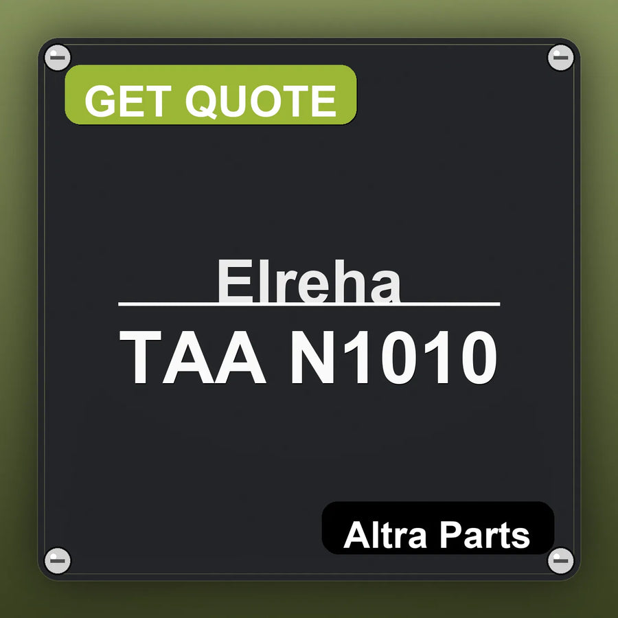 Elreha TAA N1010 industrial nameplate style image – Altra Parts. GET QUOTE.