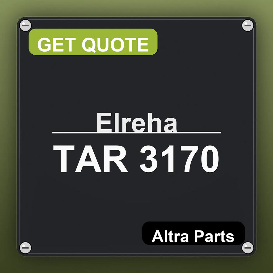 Elreha TAR 3170 industrial nameplate style image – Altra Parts. GET QUOTE.