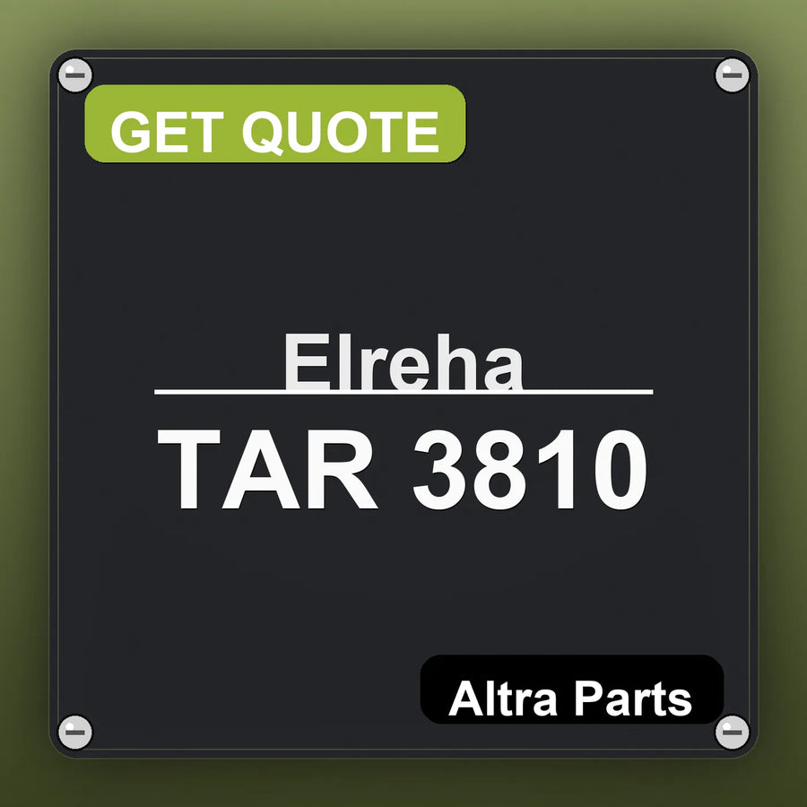 Elreha TAR 3810 industrial nameplate style image – Altra Parts. GET QUOTE.
