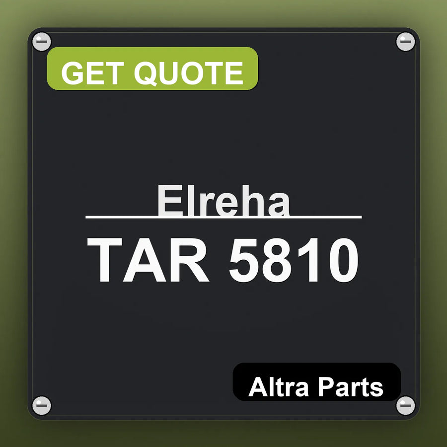 Elreha TAR 5810 industrial nameplate style image – Altra Parts. GET QUOTE.
