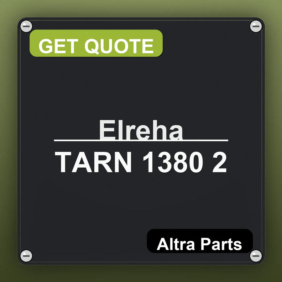 Elreha TARN 1380 2 industrial nameplate style image – Altra Parts. GET QUOTE.