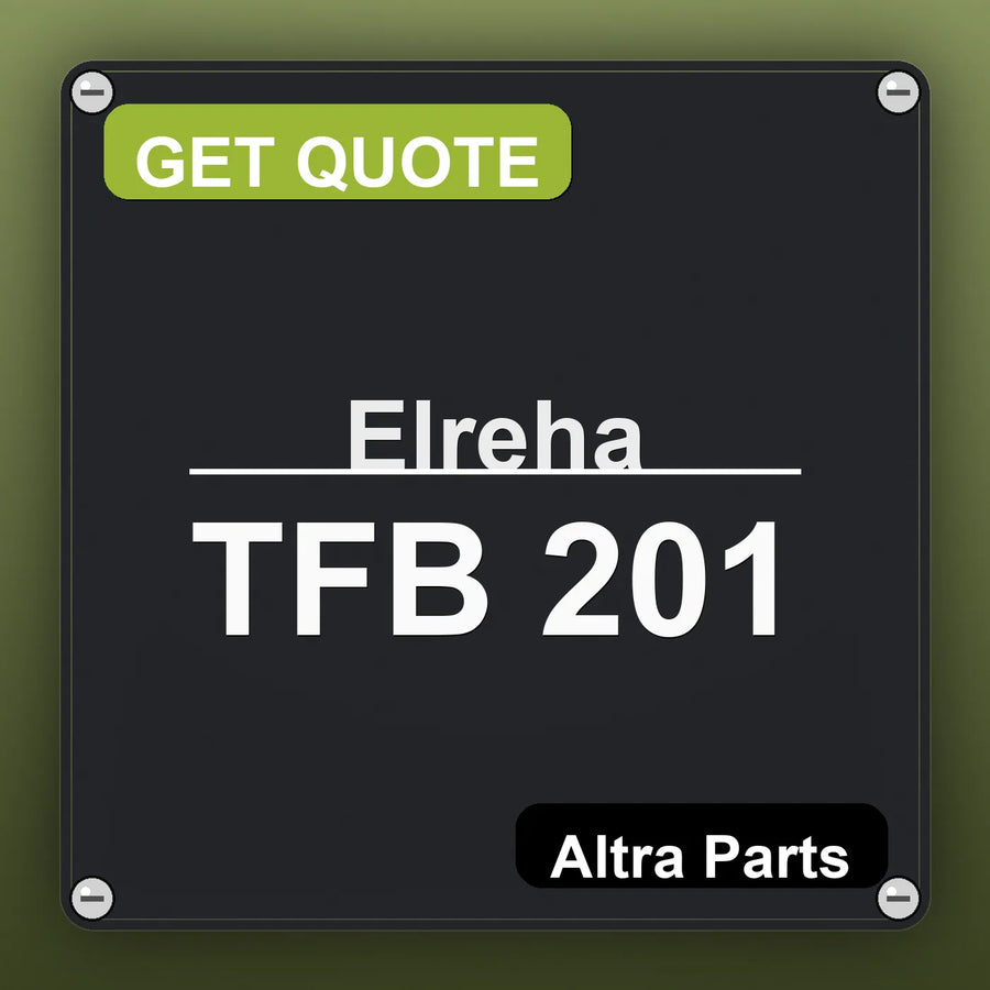 Elreha TFB 201 industrial nameplate style image – Altra Parts. GET QUOTE.