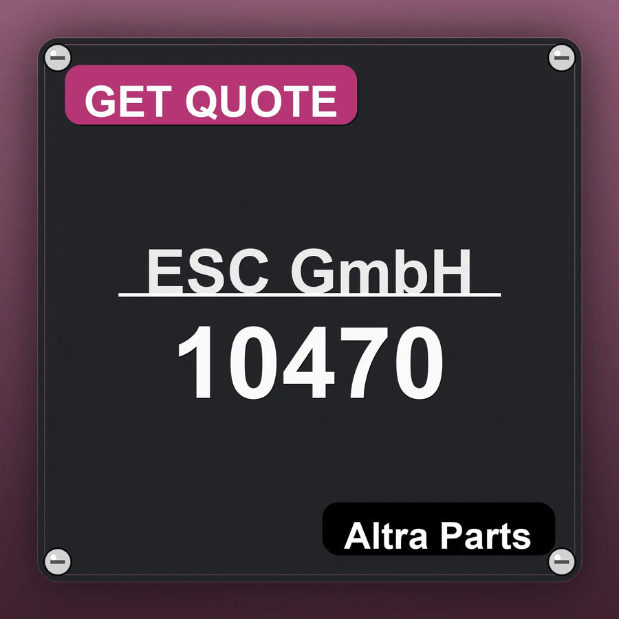 ESC GmbH 10470 industrial nameplate style image – Altra Parts. GET QUOTE.