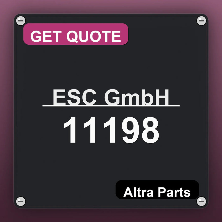 ESC GmbH 11198 industrial nameplate style image – Altra Parts. GET QUOTE.