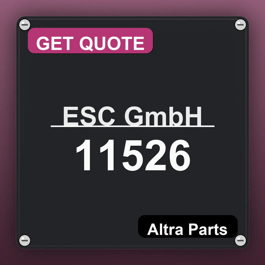 ESC GmbH 11526 industrial nameplate style image – Altra Parts. GET QUOTE.