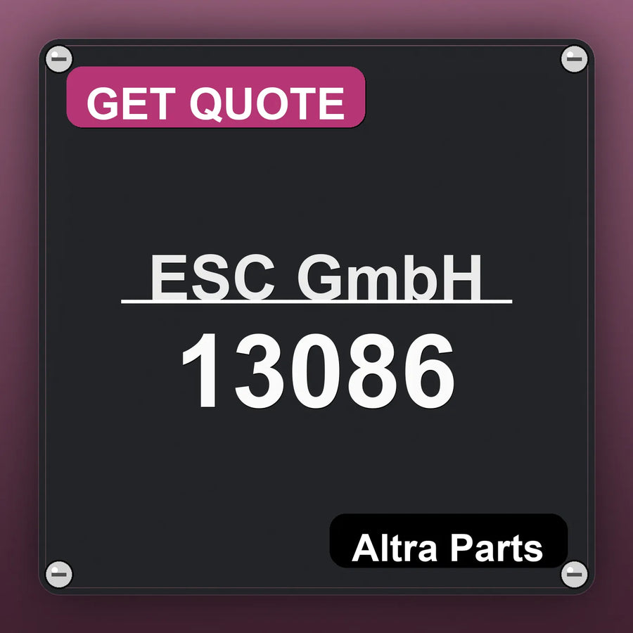 ESC GmbH 13086 industrial nameplate style image – Altra Parts. GET QUOTE.
