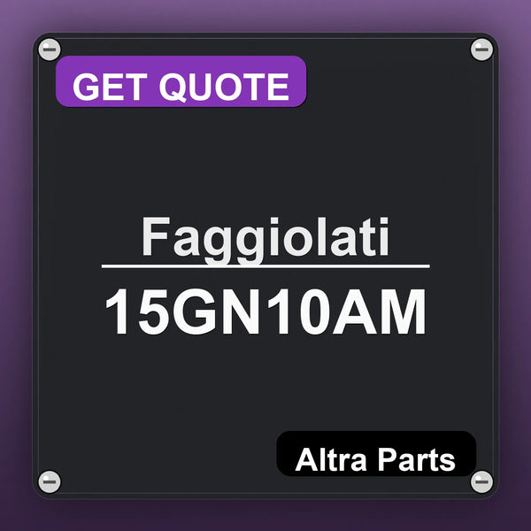 Faggiolati 15GN10AM industrial nameplate style image – Altra Parts. GET QUOTE.