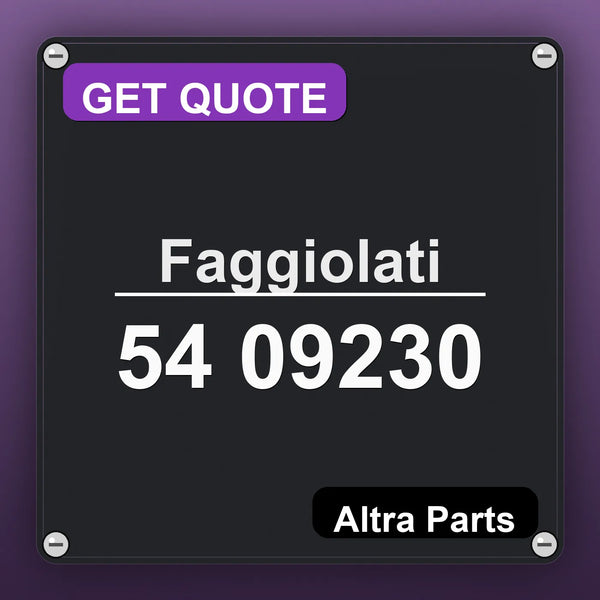 Faggiolati 54 09230 industrial nameplate style image – Altra Parts. GET QUOTE.