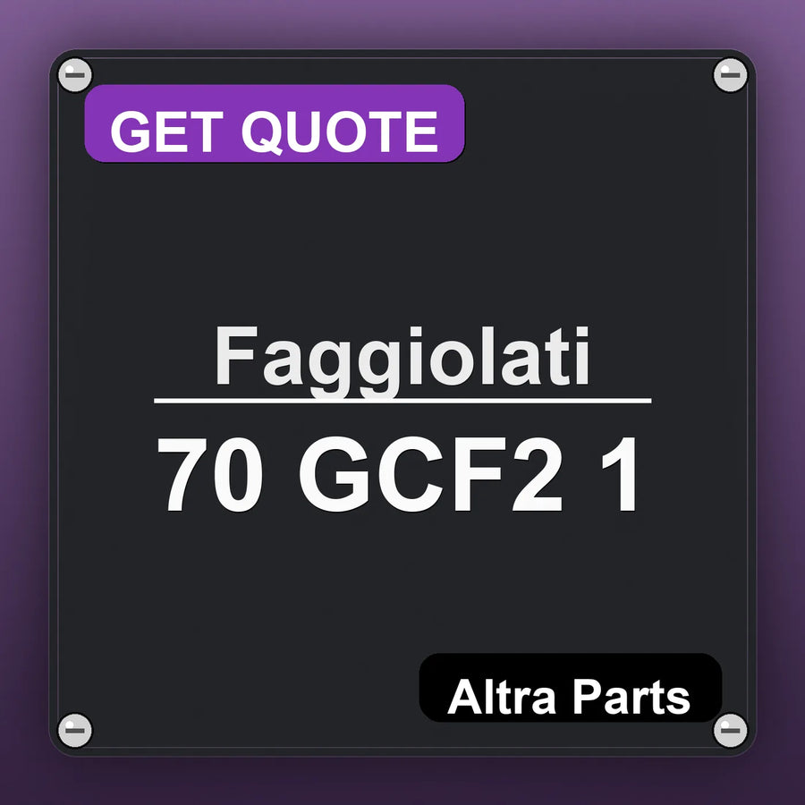 Faggiolati 70 GCF2 1 industrial nameplate style image – Altra Parts. GET QUOTE.