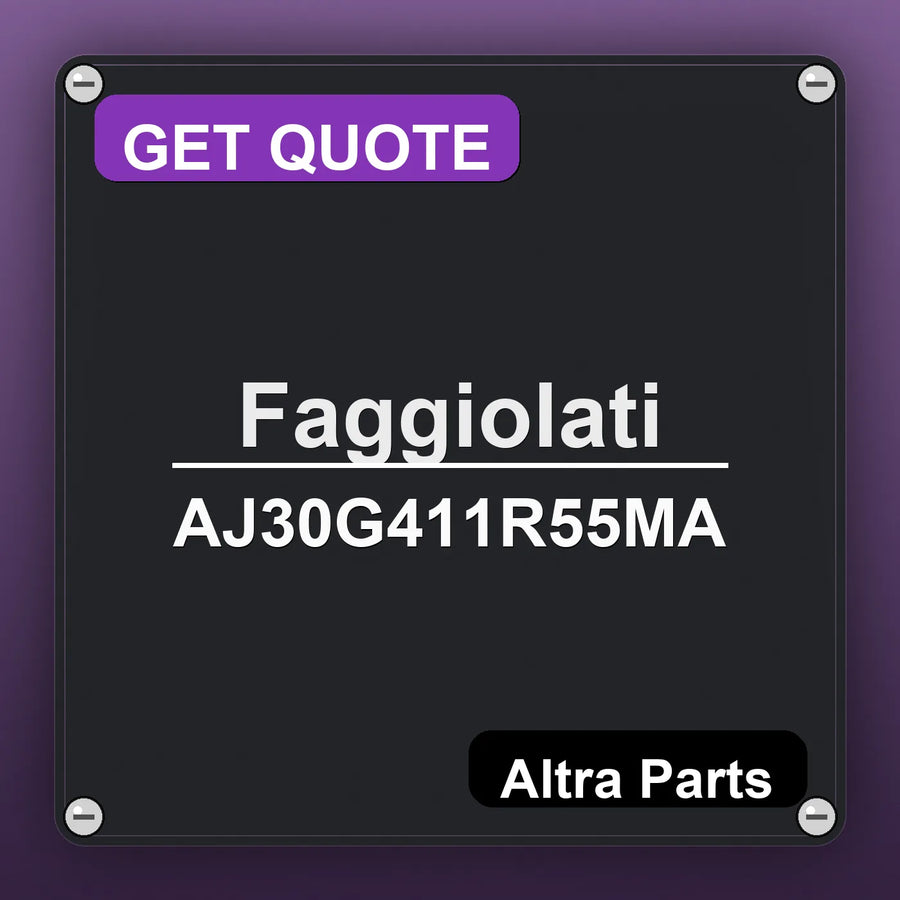 Faggiolati AJ30G411R55MA industrial nameplate style image – Altra Parts. GET QUOTE.
