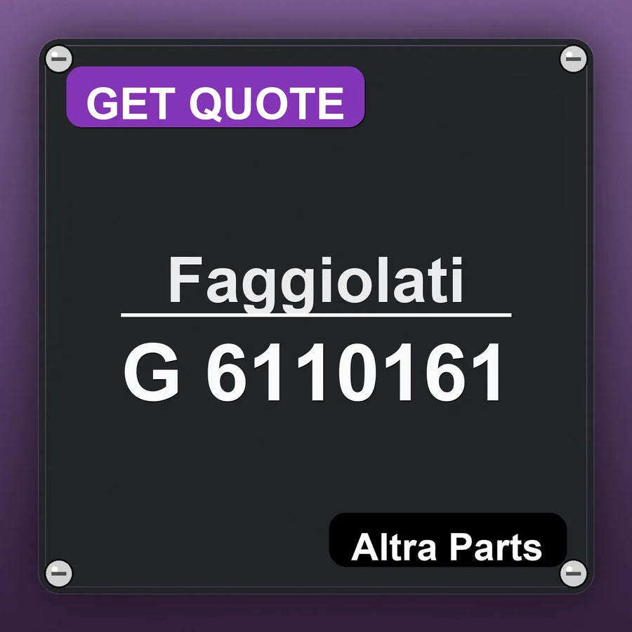 Faggiolati G 6110161 industrial nameplate style image – Altra Parts. GET QUOTE.