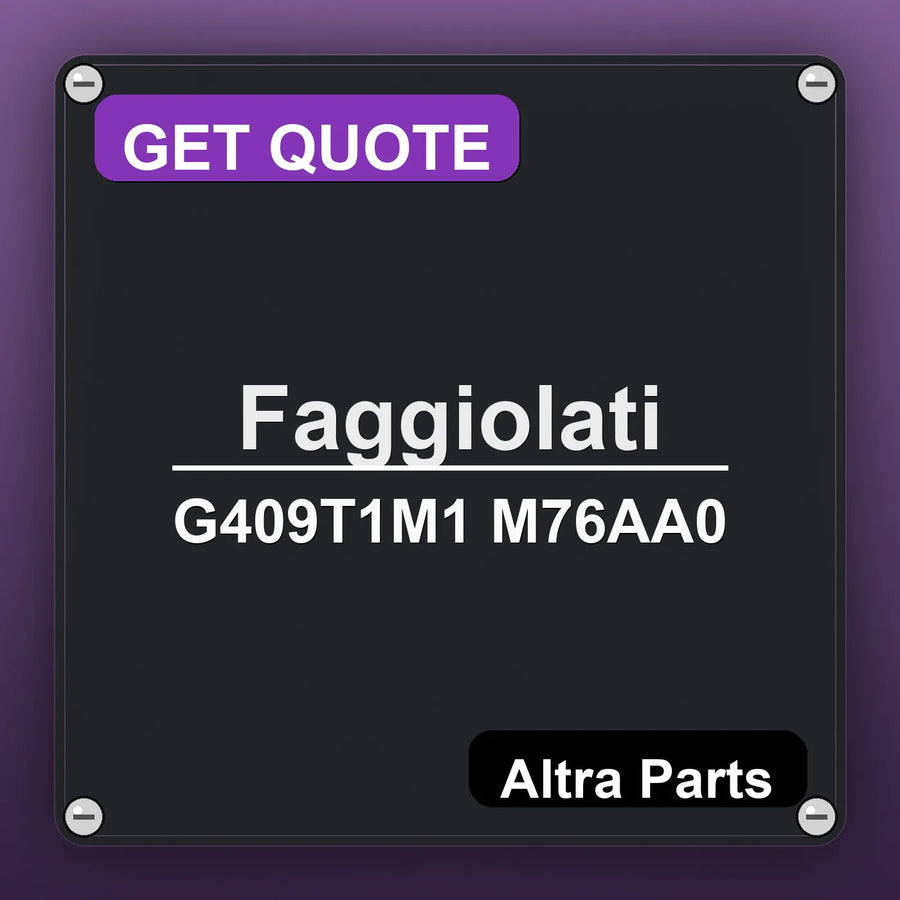 Faggiolati G409T1M1 M76AA0 industrial nameplate style image – Altra Parts. GET QUOTE.