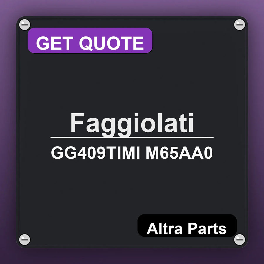 Faggiolati GG409TIMI M65AA0 industrial nameplate style image – Altra Parts. GET QUOTE.