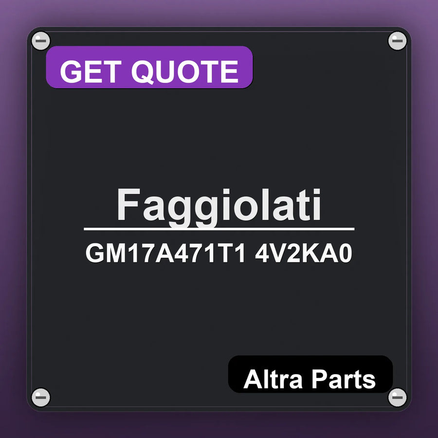 Faggiolati GM17A471T1 4V2KA0 industrial nameplate style image – Altra Parts. GET QUOTE.