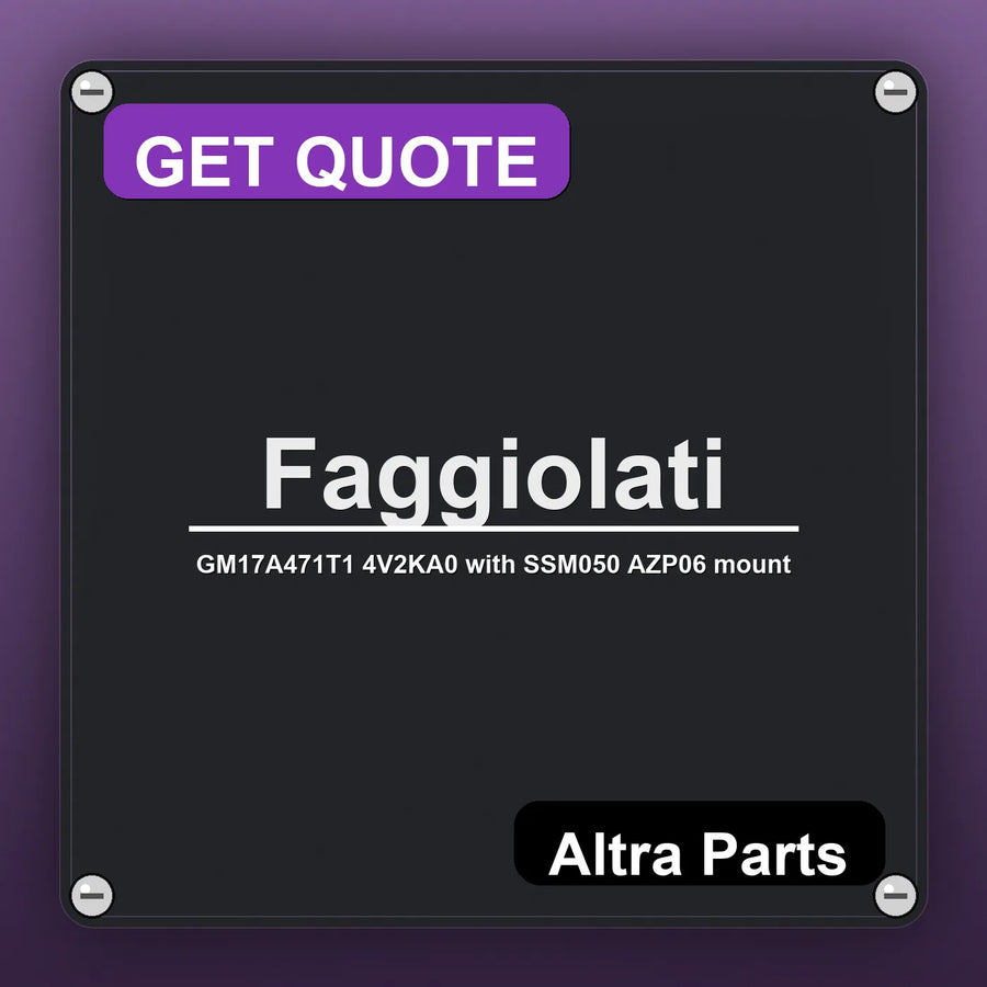 Faggiolati GM17A471T1 4V2KA0 with SSM050 AZP06 mount industrial nameplate style image – Altra Parts. GET QUOTE.