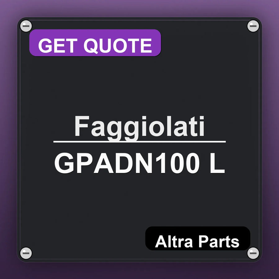 Faggiolati GPADN100 L industrial nameplate style image – Altra Parts. GET QUOTE.