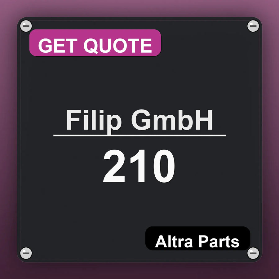 Filip GmbH 210 industrial nameplate style image – Altra Parts. GET QUOTE.