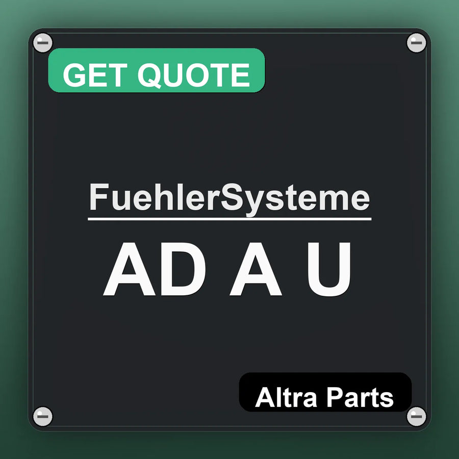 FuehlerSysteme AD A U industrial nameplate style image – Altra Parts. GET QUOTE.