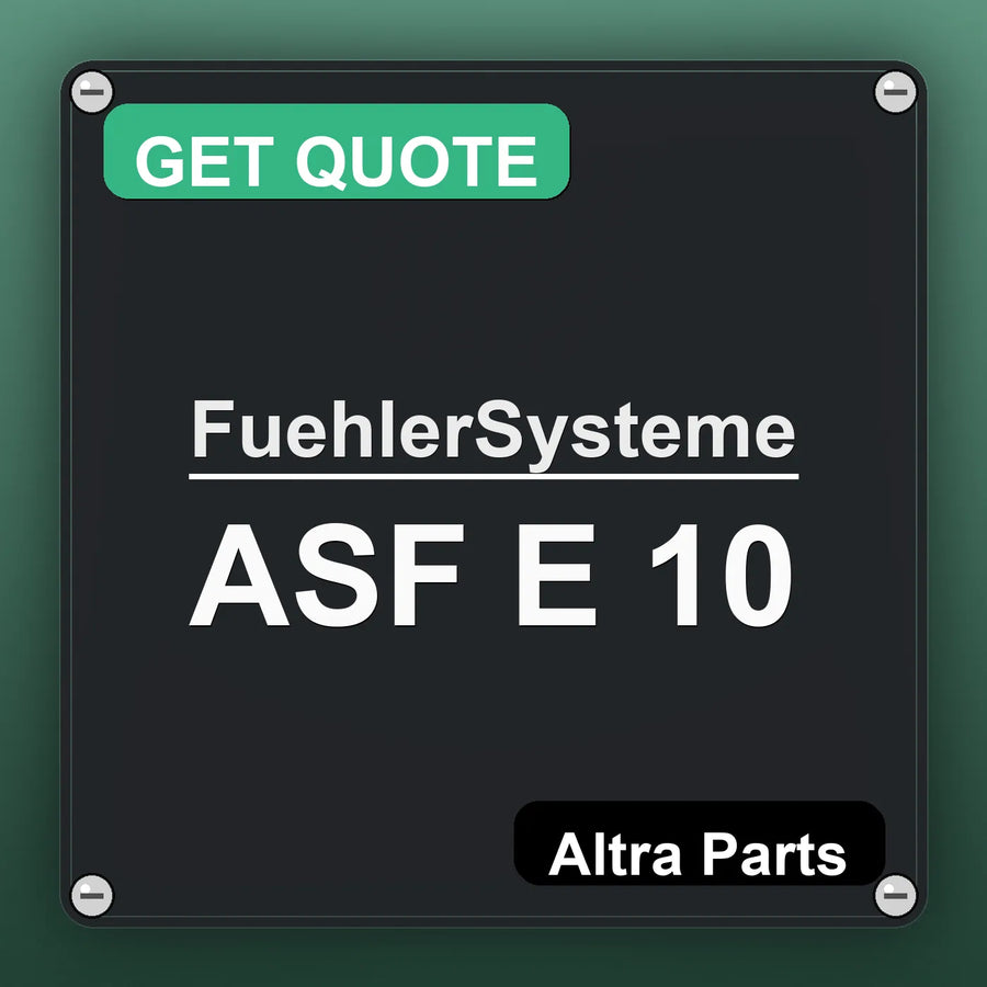 FuehlerSysteme ASF E 10 industrial nameplate style image – Altra Parts. GET QUOTE.