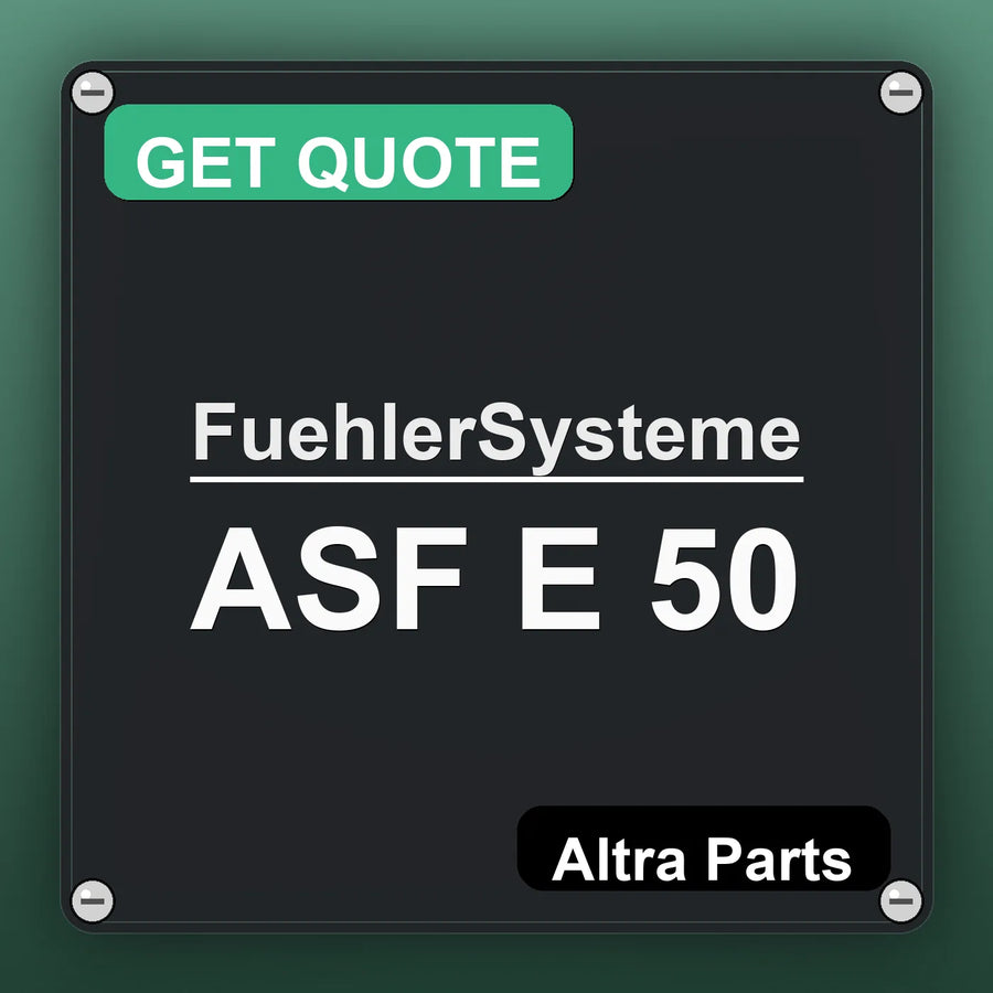 FuehlerSysteme ASF E 50 industrial nameplate style image – Altra Parts. GET QUOTE.