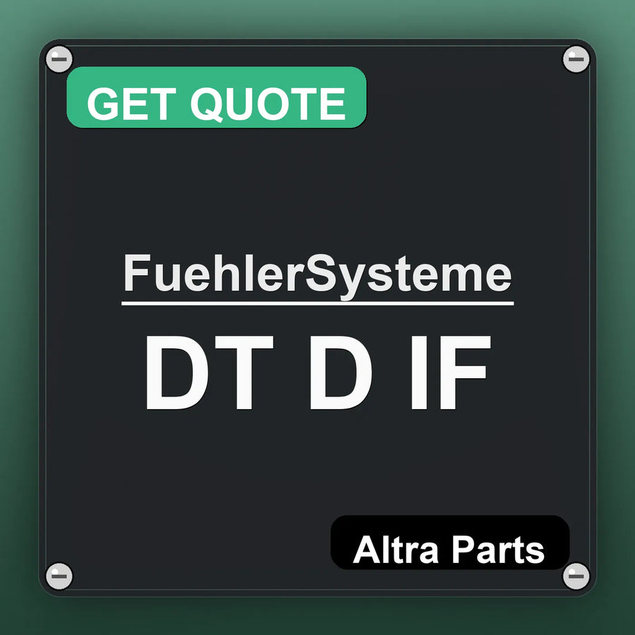 FuehlerSysteme DT D IF industrial nameplate style image – Altra Parts. GET QUOTE.