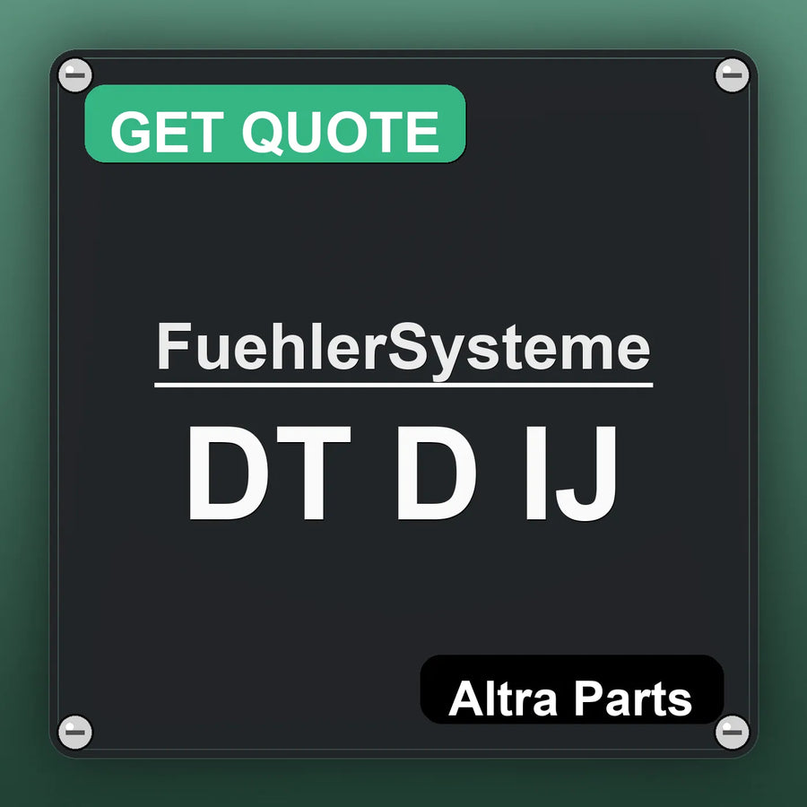 FuehlerSysteme DT D IJ industrial nameplate style image – Altra Parts. GET QUOTE.