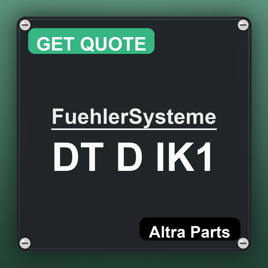 FuehlerSysteme DT D IK1 industrial nameplate style image – Altra Parts. GET QUOTE.