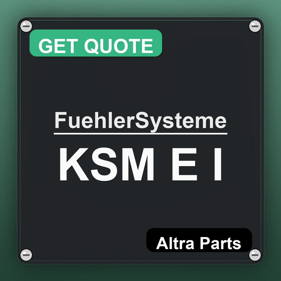 FuehlerSysteme KSM E I industrial nameplate style image – Altra Parts. GET QUOTE.