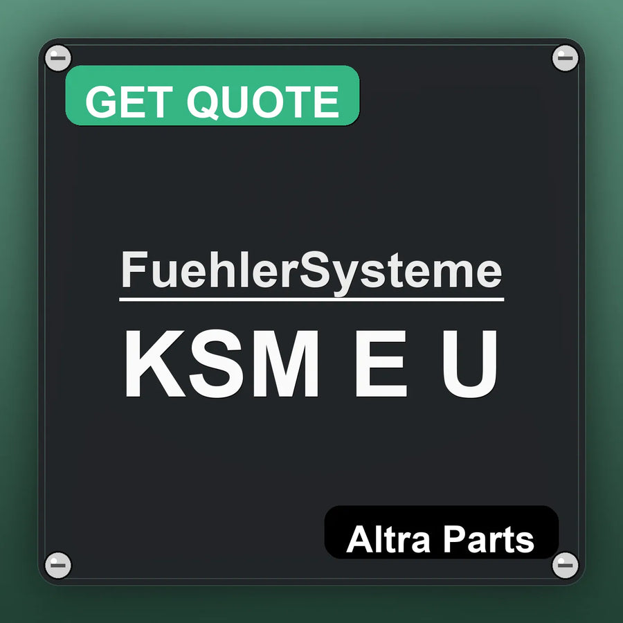 FuehlerSysteme KSM E U industrial nameplate style image – Altra Parts. GET QUOTE.
