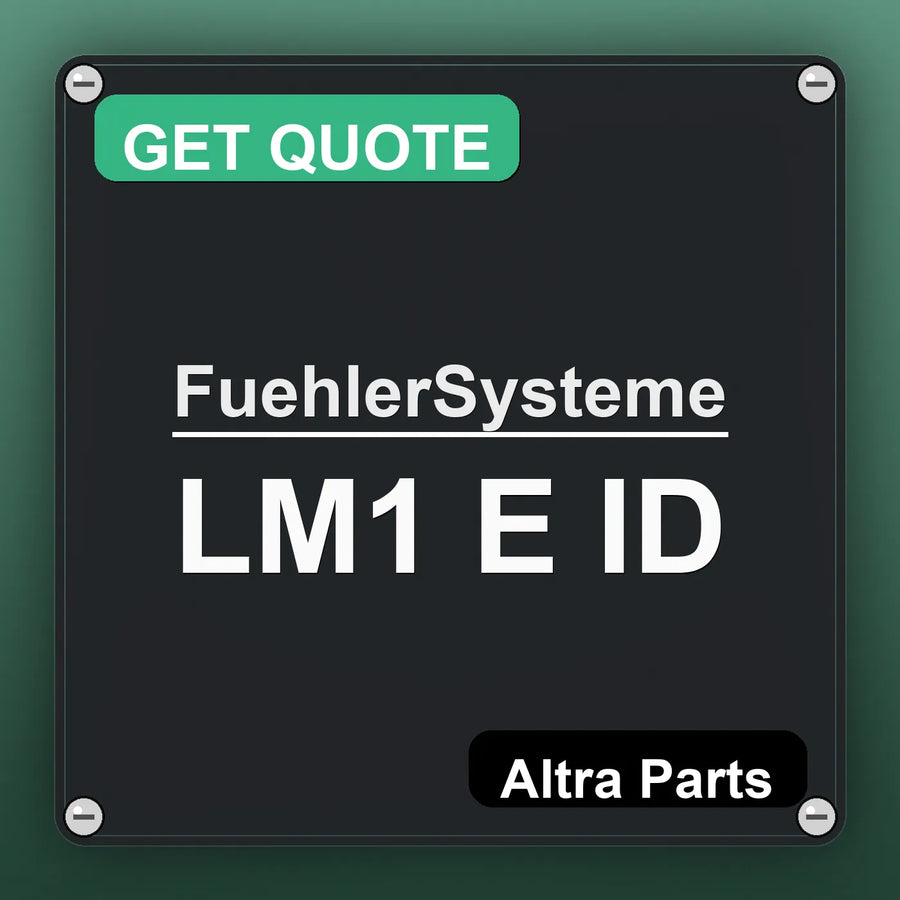 FuehlerSysteme LM1 E ID industrial nameplate style image – Altra Parts. GET QUOTE.